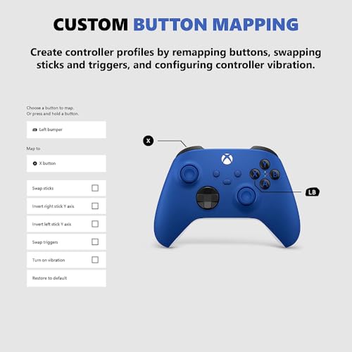 Image of Microsoft QAU-00065 Xbox Special Edition Wireless Controller Shock Blue 2 Pack