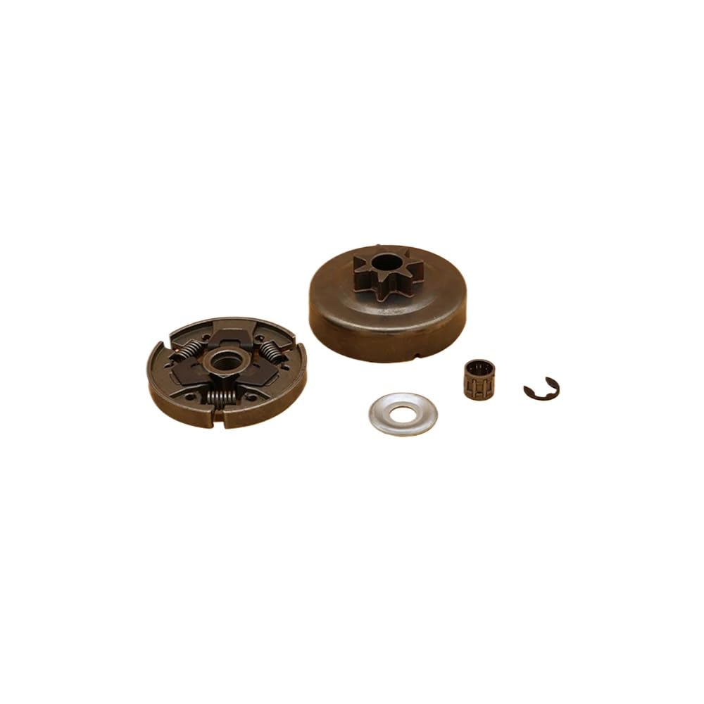 7 Zähne Kupplung Trommel Kette Kettenrad Felge Lager Kit kompatibel mit Gas Kettensäge MS250 MS230 MS210 MS025 MS023 MS021