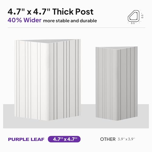 PURPLE LEAF 13' X 15' Hardtop Gazebo with Double Galvanized Steel Roof Awning and Upgrade Curtain for Patio Lawn and Garden, Grey - Image 4