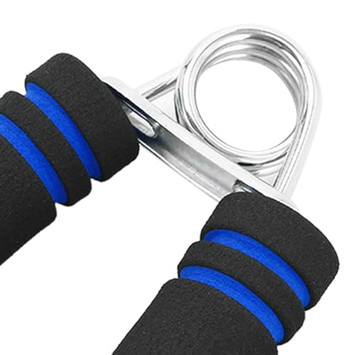Image of Hand Grip Strengthener, Portable Metal Forearm Trainer, Foam Handle Exerciser, Hand Wrist Equipment Forearm and Finger Strength Exercise Equipment for Fitness Kids Elderly (Blue)