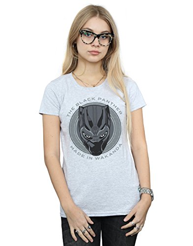Marvel Women's Black Panther Made in Wakanda T-Shirt Sport Grey Medium