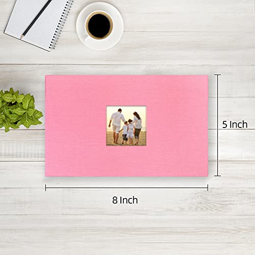 image for potricher Small Photo Album 4x6 100 Photos Linen Cover Picture Photo B
