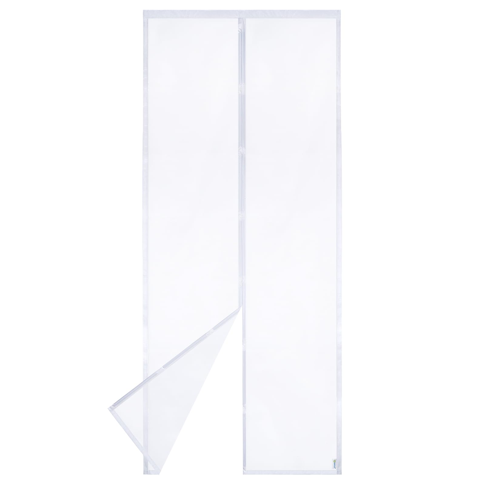 Apalus VP Moustiquaire Magnétique Pour Porte – Maille Ultrarésistante, Joint Magnétique de Haut en Bas, Fermeture Automatique, Garde l'Air Frais à l'Intérieur(120x220,Blanc)