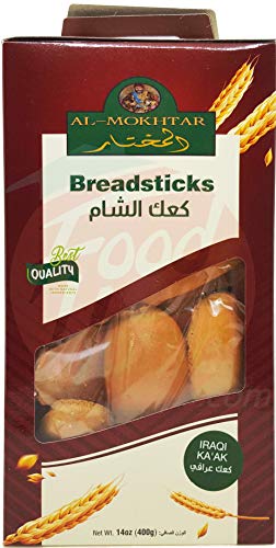 Al-Mokhtar Iraqi Ka'ak breadsticks in box, 14-ounce (pack of 1)