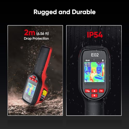 HIKMICRO E02 Thermal Camera,SuperIR 240 x 240 IR resolution with Visual Camera, SuperScene™, Portable Compact Thermal Imaging Camera with Laser pointer, 20Hz refresh rate, -20°C to 400°C - Image 8
