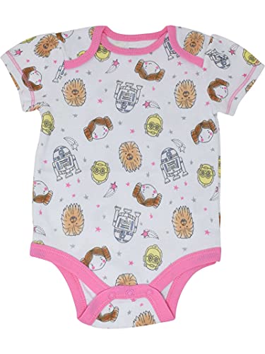 Star Wars Baby Girls 5 Pack Bodysuits Princess Leia Yoda Chewbacca 0-3 Months #TOP5