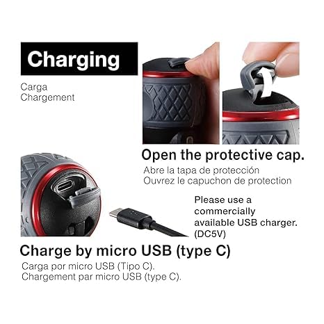 Close-up of USB Type-C charging port on VESSEL e-ASSIST Screwdriver