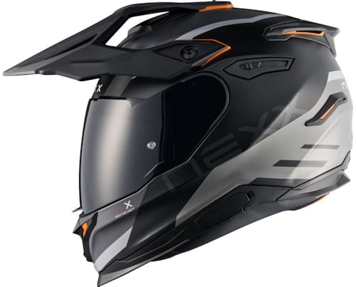 Nexx Y.TRAVL Quest Dual Sport Motorradhelm, Schwarz/Grau, XXL