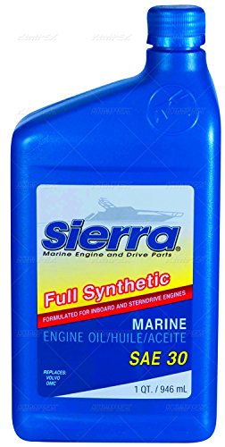 Sierra SAE 30 Full Synthetic Marine Engine Oil Quart