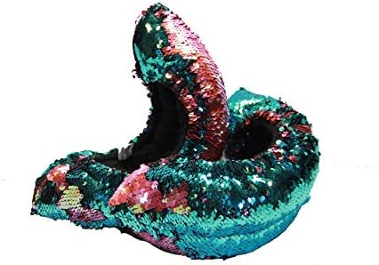 FLIPZ Mermaid Flip Sequin Ice Skating Soakers (Teal/Salmon)