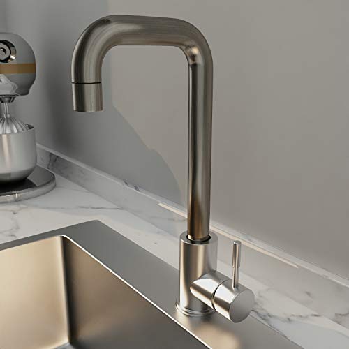 24X18" Stainless Steel Kitchen Sink Include Faucet&Drain 8" Deep Sin #TOP2