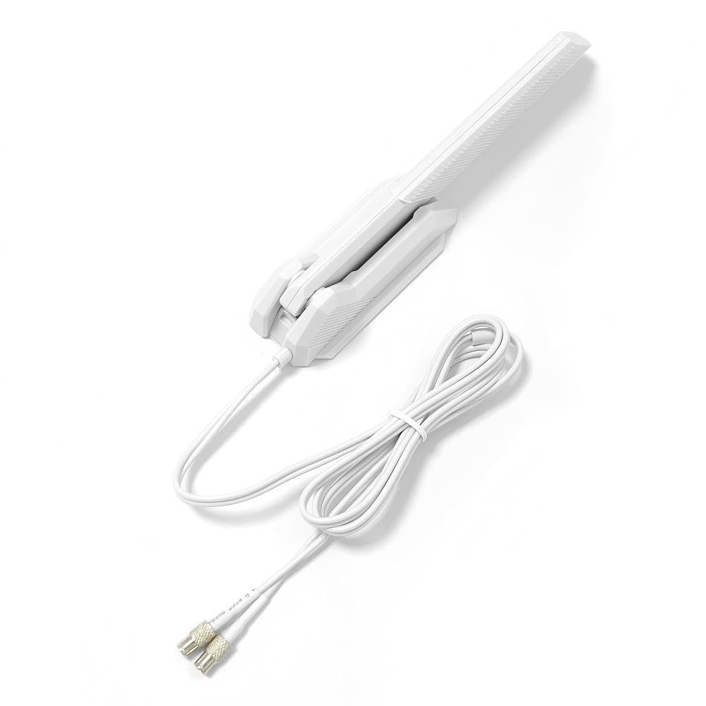 ZAHARA Antenne WiFi 7 pour MSI - WLAN Tri-Bande 2,4/5/6GHz, Compatible avec séries pour MEG, MPG, MAG & Pro (Z890/X870/B860/B850), 5,8 Gbit/s, Câble 82cm, Connexion Rapide (Blanc)