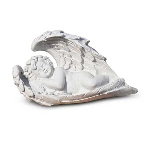 Image of Saugat Traders White Sleeping Angel Cherub Showpiece for Home Decor, Living Room, Bedroom, Elegant Sculpture Figurine Decorative Statue Gift for Anniversary, Housewarming, Christmas, Birthday