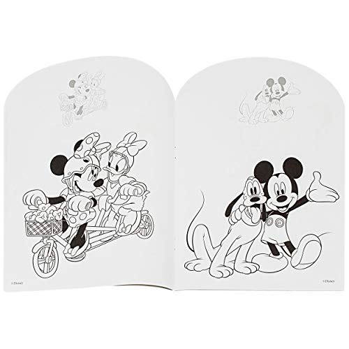 32 Seiten großes XL Malbuch - A4 - Disney - Mickey & Minnie Mouse - mit vielen Sticker & Aufkleber - Dickes… – Bild 7