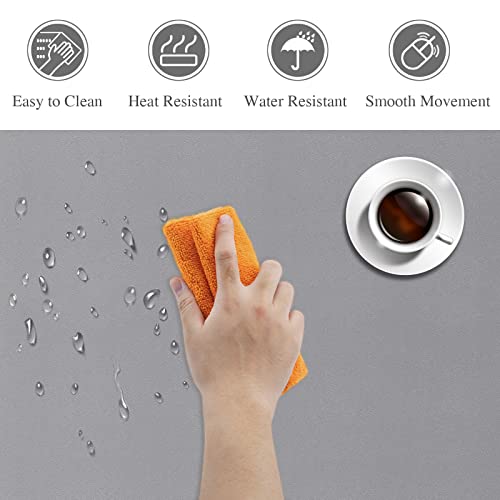 Desk Calculator Blue+ Dual Sided Desk Mat Grey/Brown 31.5" X 15.7" #TOP5