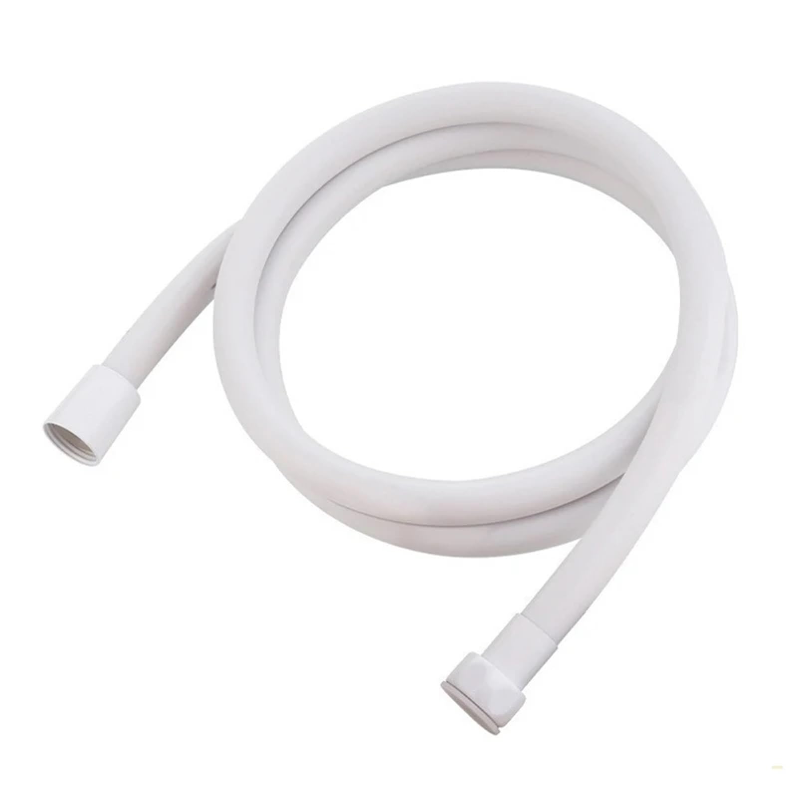Universal Chrome Shower Pipe, Shower Hose PVC Multicolor 150-400CM Bathroom Shower Tube(White,200CM)