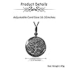 JOVIVI Tree of Life Obsidian Crystal Stone Healing Amulet Protection Pendant Necklace Men Handcarved Natural Black Gemstone Quartz Jewellery for Women Gifts #5