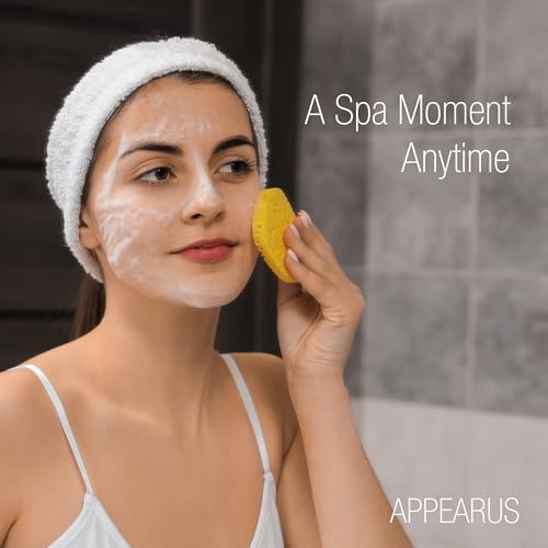 Appearus Natural Cellulose Facial Sponges – 50 Pack (Compressed) – Professional Spa Facial Sponge Pads for Cleansing, Exfoliating, Makeup Removal – Natural Yellow – Gentle on Sensitive Skin - Thumbnail 6