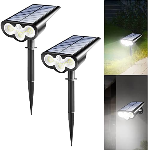 Solarlampen für Außen, [2 Stück] 300LM Solarleuchten Garten 2 Modi mit