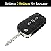 X AUTOHAUX Key Shell Case Keyless Entry Remote Key Fob Replacement Case for Kia Sportage 2010-2013 for Kia Soul 2010-2011 3 Buttons