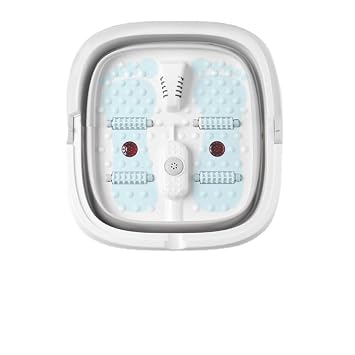 Collapsible Pedicure Foot Spa Electric Foot Bath Spa with Heat and Massage, Bubble, Foot Massager Spa for Feet Stress Relief Soaker Home Basin