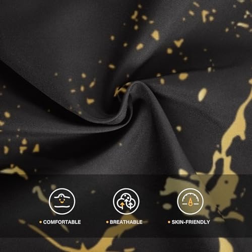 Image of Sunflower Floral Yellow Black Short Sleeve Hawaiian Button Down Shirts and Short Sets for Boys Toddler Summer Outfits
