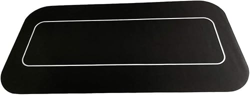 Miniatura 5 de Yuanhe Tapete de mesa de póquer, fieltro de póquer de 36 x 72 pulgadas, cubierta de mesa de póquer portátil de goma Texas Hold'em con bolsa de