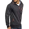 ShaMma Mens Casual Hoodie for 21 Pilots Zip Up Sweatshirts Cardigan Lightweight Jackets Hooded Jumpers Fleece Pullover Sports Tops Spring Autumn Coat for Men-Dark Gray||XL #3