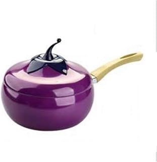 Fruit Pan Cooking Pot Color Grill Pan Induction Cooker Gas Aluminum Alloy Cookware Eggplant Soup Pot