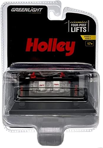 Modelo Diecast Greenlight 1:64 Four-Post Lifts Holley miniatura 1