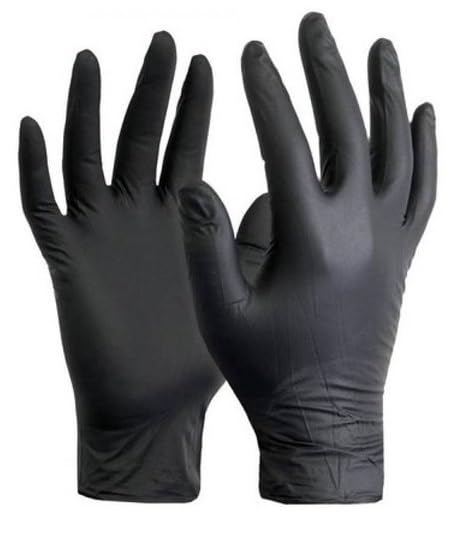 Black Nitrile gloves for men women and kids disposable hand gloves protect against germs Pack of 100 Black Gloves XL (B0D1CK6X55) Amazon Price History, Amazon Price Tracker