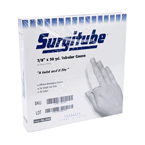 Surgitube Tubular Gauze, for Use Without Applicator-Closer Knit, Size 2P, 50 Yards