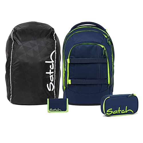 Satch Pack Schulrucksack Set 4tlg. Streetwalk Edition (Toxic Yellow)