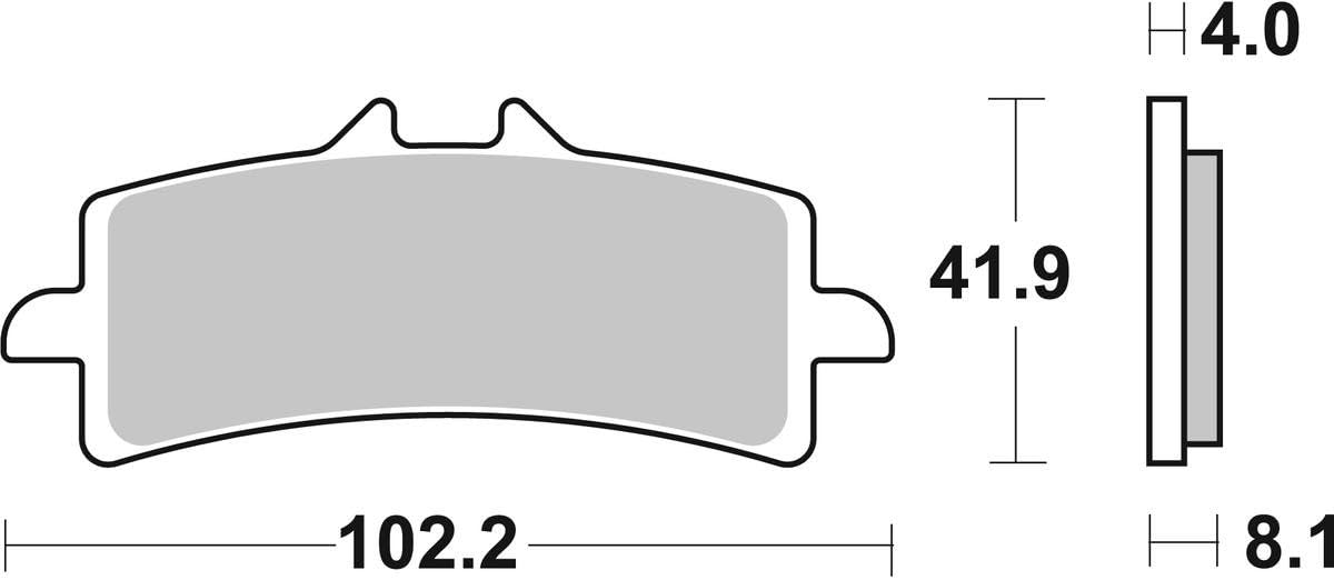 Zestaw Klocków Hamulcowych sbs 901DC przód