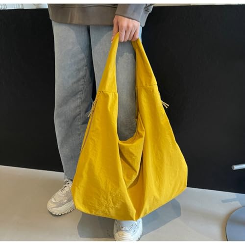 Image of Slouchy Nylon Hobo Bags Women Underarm Shoulder Bag Crescent Crossbody Purses Trendy Large Travel Beach Tote Handbag