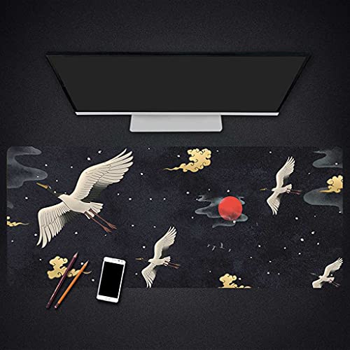Tapis de souris gaming antidérapant grand format avec surface de glisse 3D