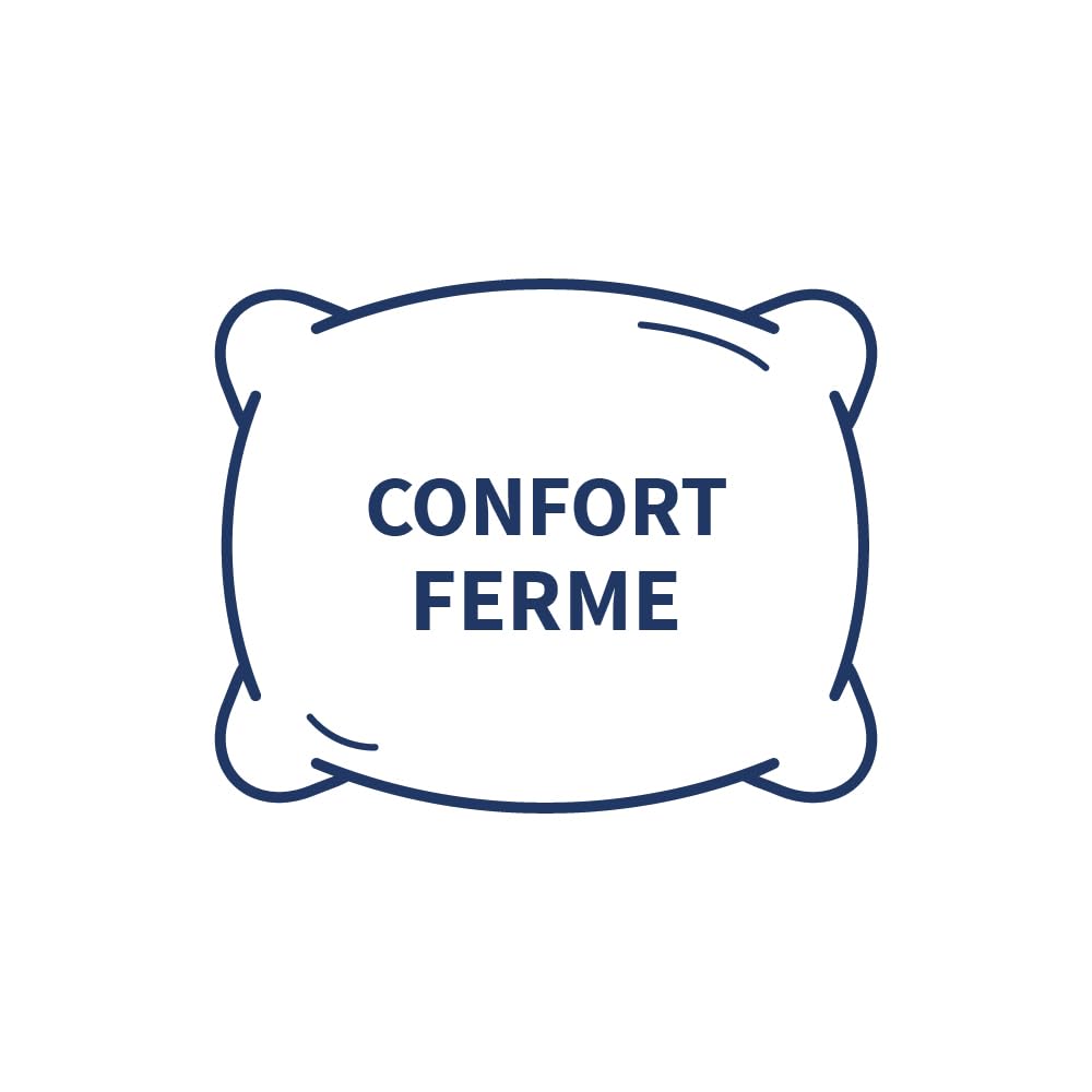 Bleu Calin Traversin Gonflant Alaska Confort Premium, 180 cm, Enveloppe 100% Coton, Blanc