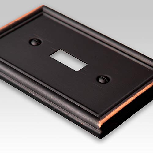 Amerelle 149T4DB Chelsea Wallplate, 4 Toggle, Steel, Aged Bronze, 1-Pack by AMERELLE - Image 2