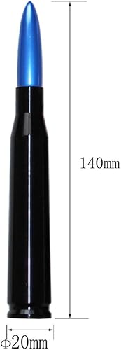 Miniatura 4 de VIGOLU Antena de recepción de 5.5 pulgadas de repuesto para Ford F150 F250 F350 Dodge Ram 1500 2500 Jeep Wrangler Toyota Tundra (azul)