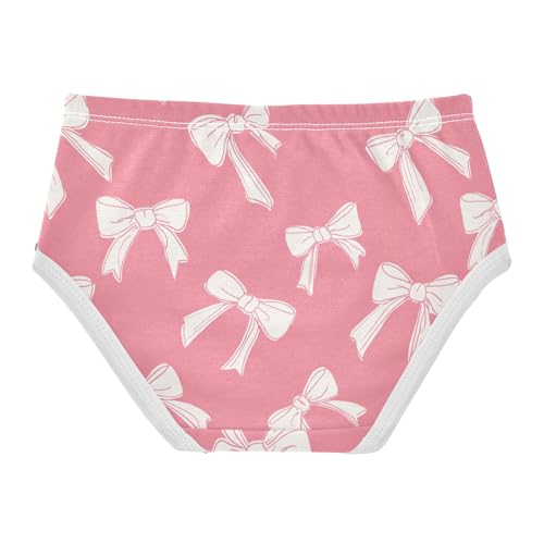 Wusikd Bows Pink Girls' Underwear Cotton Girls Briefs Soft Toddler Underwear 2T2