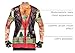 Faux Real Men's 3D Photo-Realistic Ugly Christmas Sweater Long Sleeve T-Shirt, Biker Xmas Tattoo, X-Large