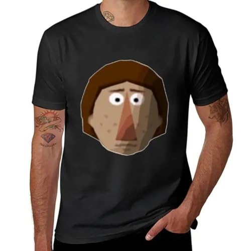 T-shirt homme graphique anime noir imprimé animal mignon Beedle