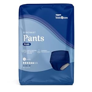 Amazon Basic Care Man Pants Plus Medium – 40 Stück (4 Packungen à 10 Stück), Blau