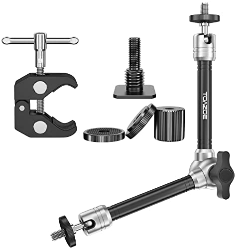 Cloudsfoto 11 Inch Adjustable Articulating Magic Arm & Super Clamp Compatible With Dslr Camera, Lcd Monitor, Flash Light #TOP1