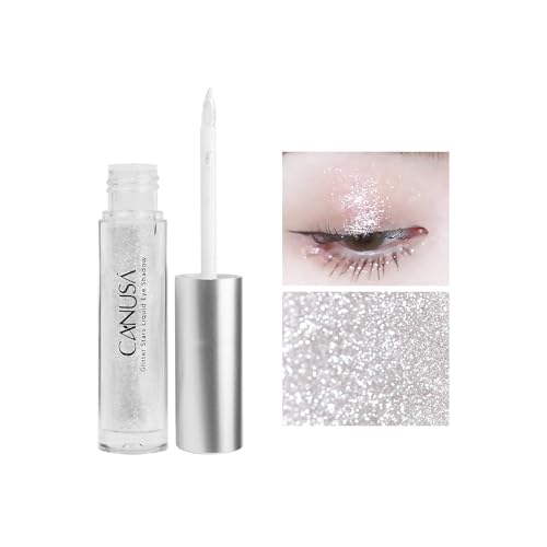 Canusa Liquid Glitter Eyeshadow & glitter eyeshadow that shimmers like shattered glass in every angle /2g/0.07 Fl Oz (Silver / 03)