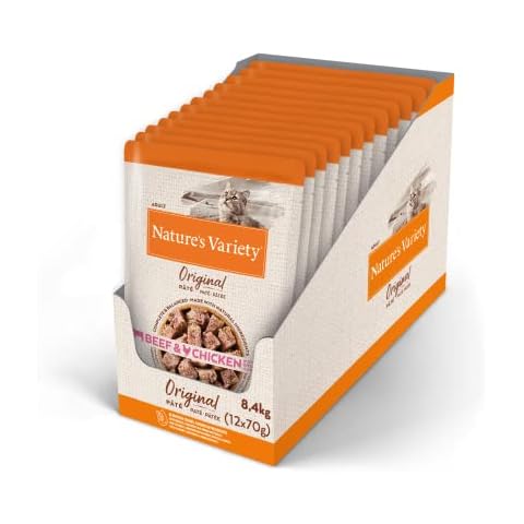 Nature's Variety Original No Grain - Paté para Gatos Adultos con Buey y Pollo Cover