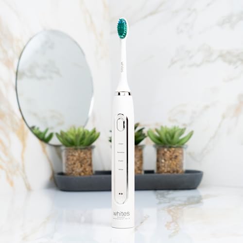 Whites Beaconsfield White Sonic Electric Toothbrush - Updated Design: Teeth Whitening with 4 Cleaning Modes, 38,000 Vibrations, Long Battery Life, Premium Bristles, USB Charging, 2 Replacement Heads - Image 2