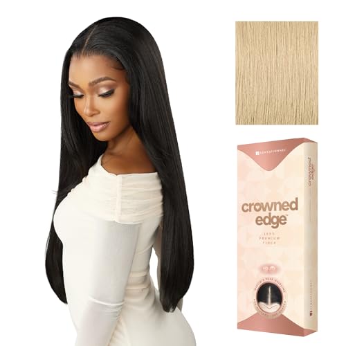 Sensationnel Crowned Edge Widow's Peak Lacewig-Straight 28 Inch,BEIGEBLONDE