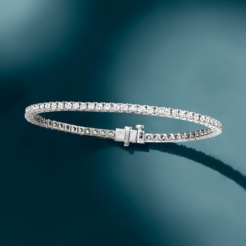 Ross-Simons 3.00 ct. t.w. Lab-Grown Diamond Tennis Bracelet in Sterling Silver4
