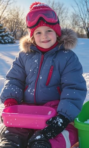 LPMOERA Luvas infantis de inverno para neve impermeável para meninos e meninas luvas de esqui luvas